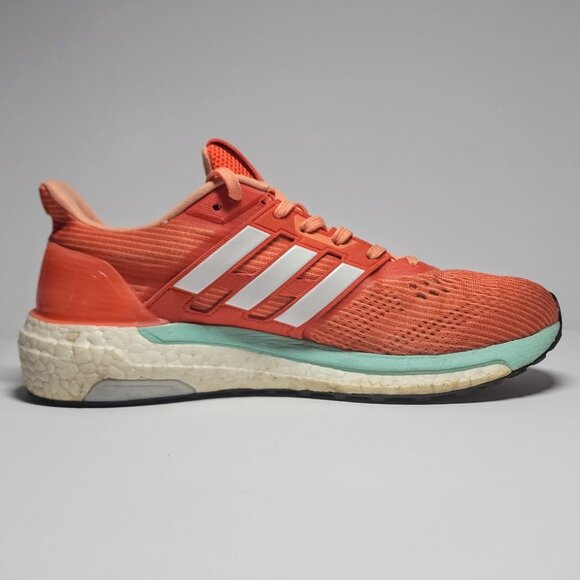 Adidas Supernova Glide 9 Boost Men's Size 8 Womens Size 9.5 Orange Running Shoes - Picture 4 of 11